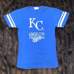 KC Kansas City Royals Baseball Ringer Tee